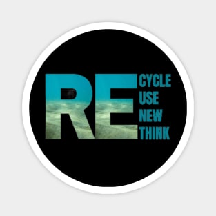 Recycle Reuse Renew Rethink Crisis Environmental Activism Magnet